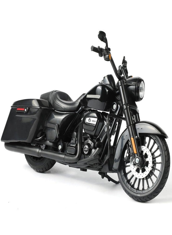 Risopen 2017 Road King Special Motorcycle Toy Compatible for Harley Davidson 1:12 Mini 2017 Road King Special Motorcycle Model diecast Moto for 5-7 inch Doll seat Decoration Moto Toy Gift - Image 1